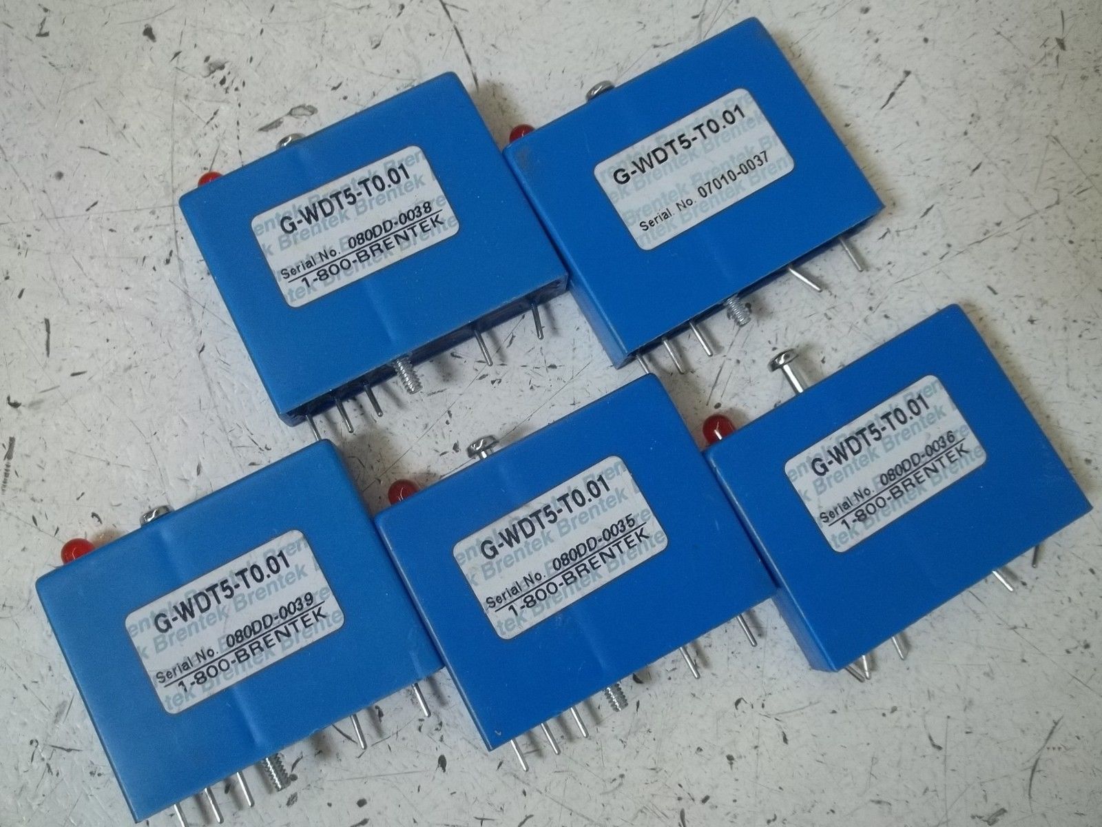 LOT OF 5 BRENTEK G-WDT5-T0.01 UNMP