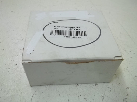 LOT OF 5 CANTEX 4FYA5 1" FEMALE ADAPTER *NEW IN BOX*