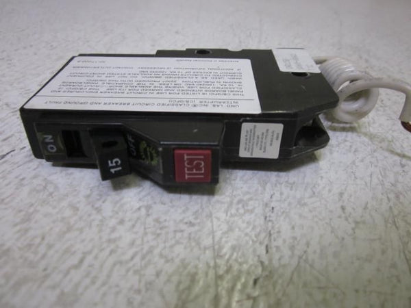 LOT OF 5 CUTLER HAMMER CHQ115GF 15A 1POLE 120V CIRCUIT BREAKER  NSMP