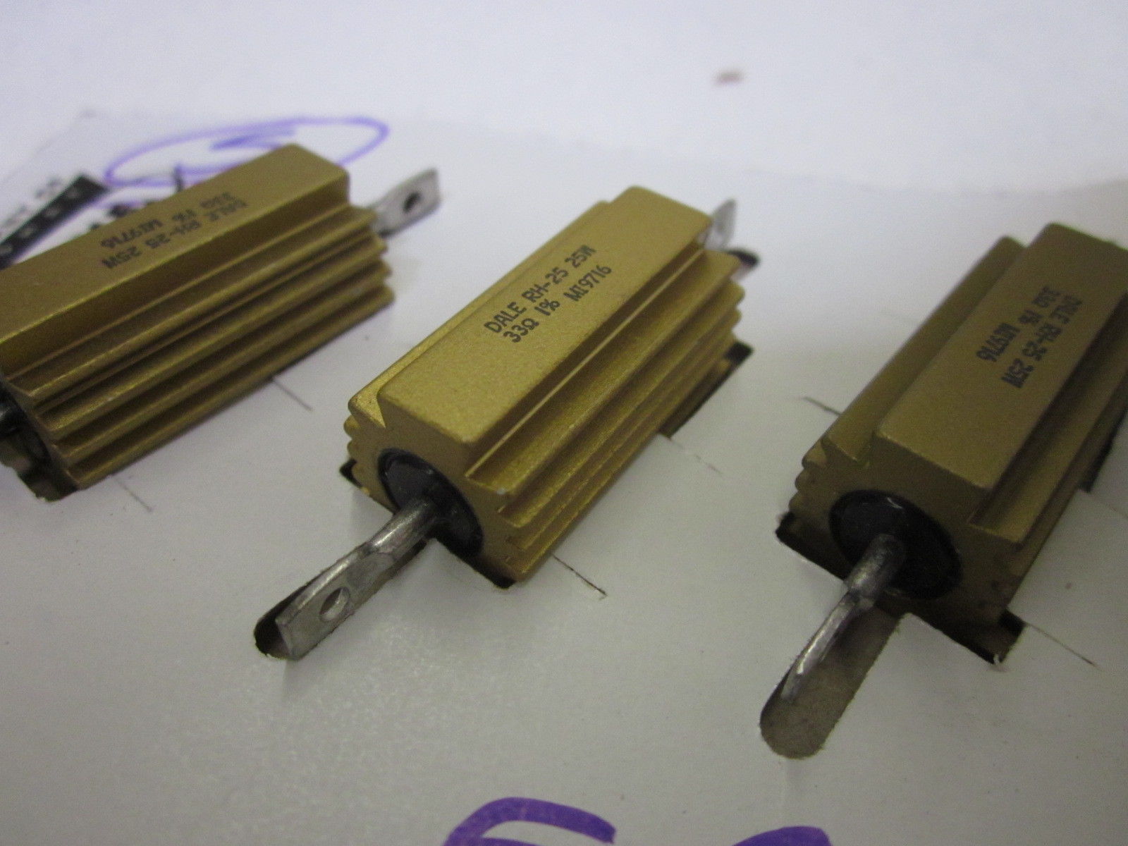 LOT OF 5 DALE RH-25 25W NSNP