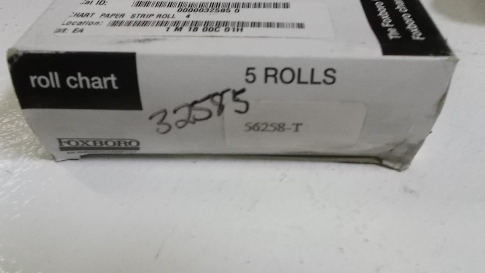 LOT OF 5 FOXBORO GRAPH CHART PAPER ROLL 56258-T NSMP