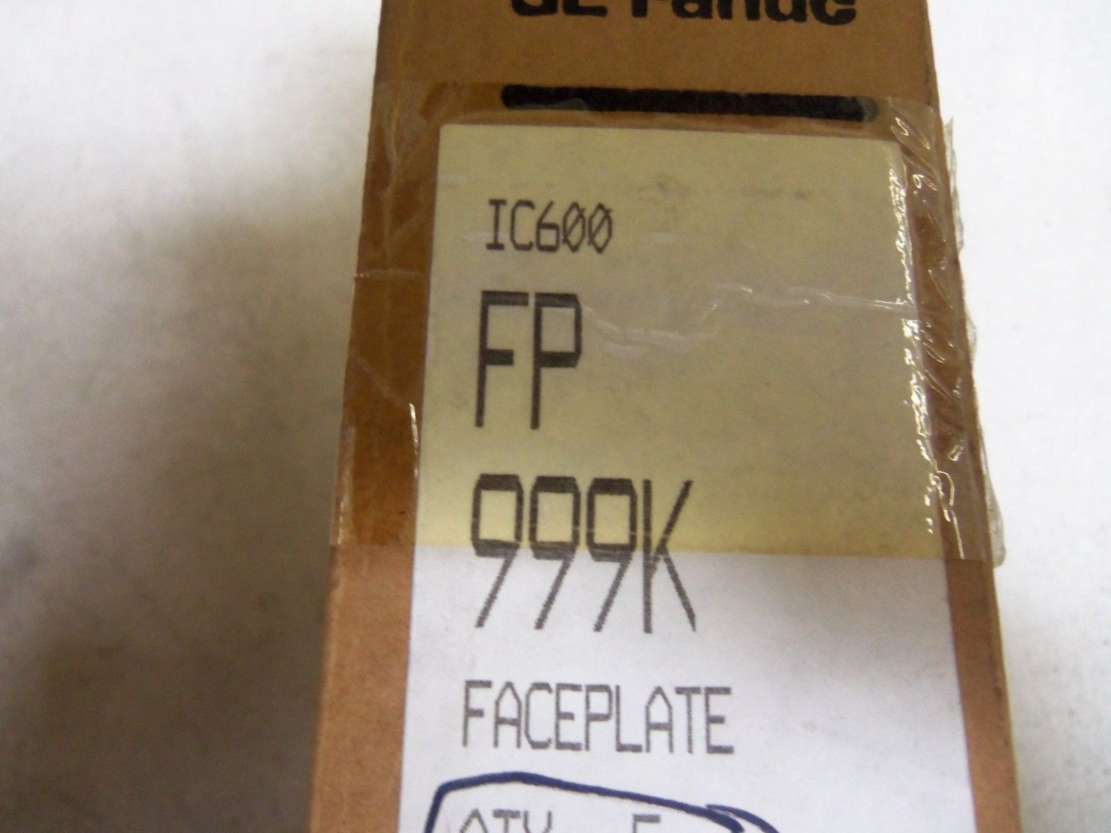 LOT OF 5 GE FANUC IC600FP999K FACEPLATE NSMP