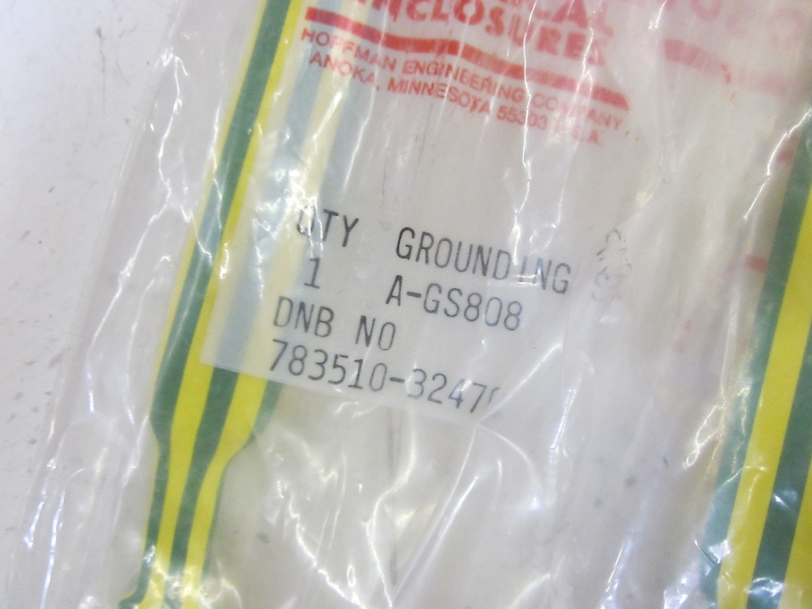 LOT OF 5 HOFFMAN A-GS808 GROUNDING STRAP NSMP