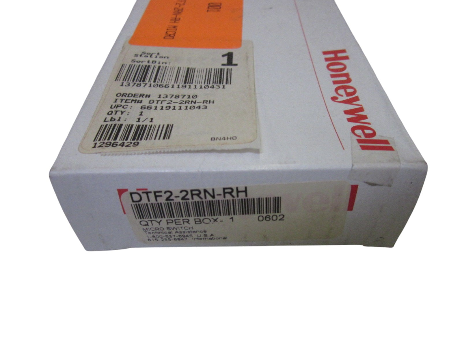 HONEYWELL DTF2-2RN-RH LIMIT SWITCH NSMP