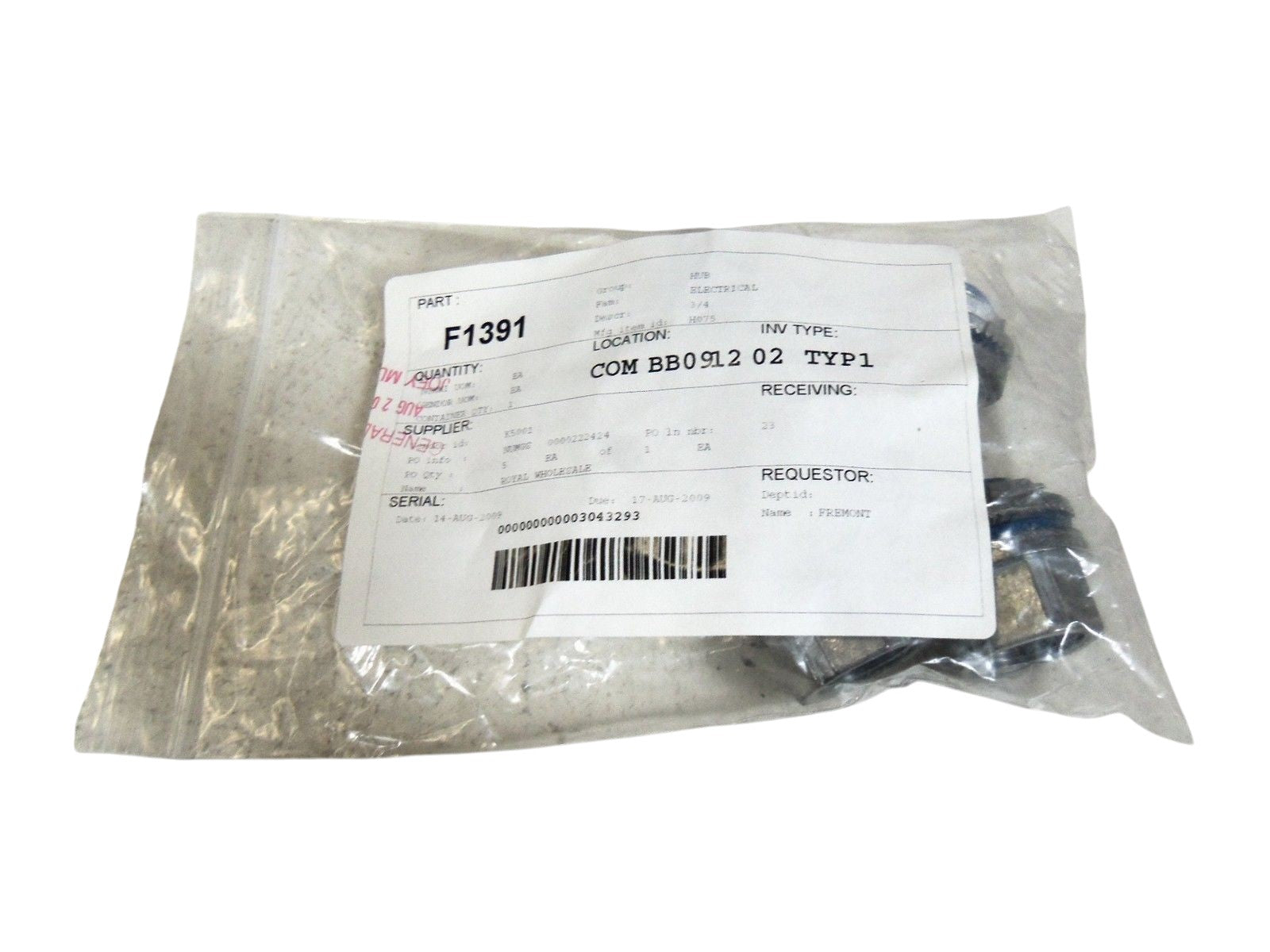 LOT OF 5 HUB 3/4"  H075 NSNP