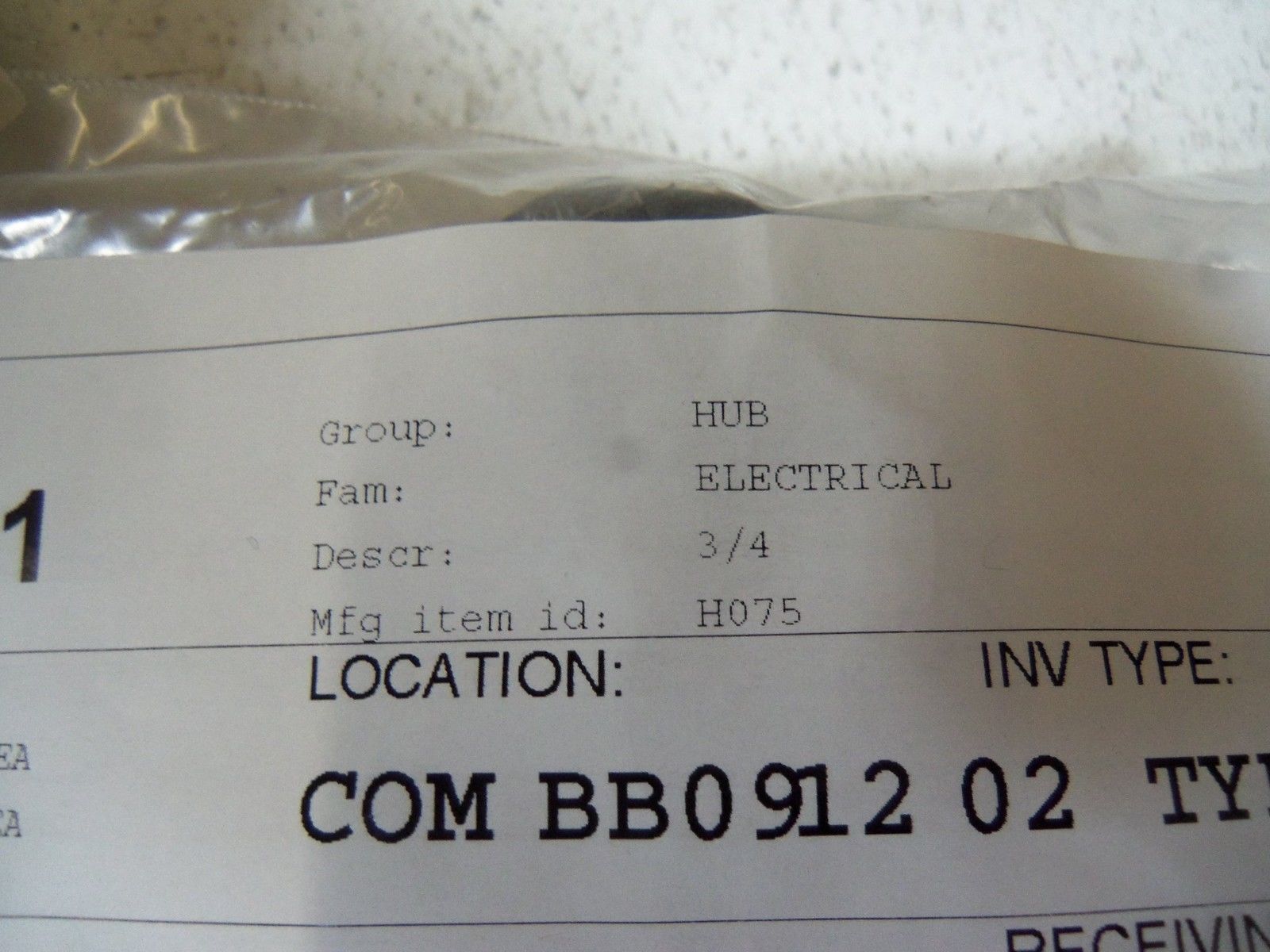 LOT OF 5 HUB 3/4"  H075 NSNP