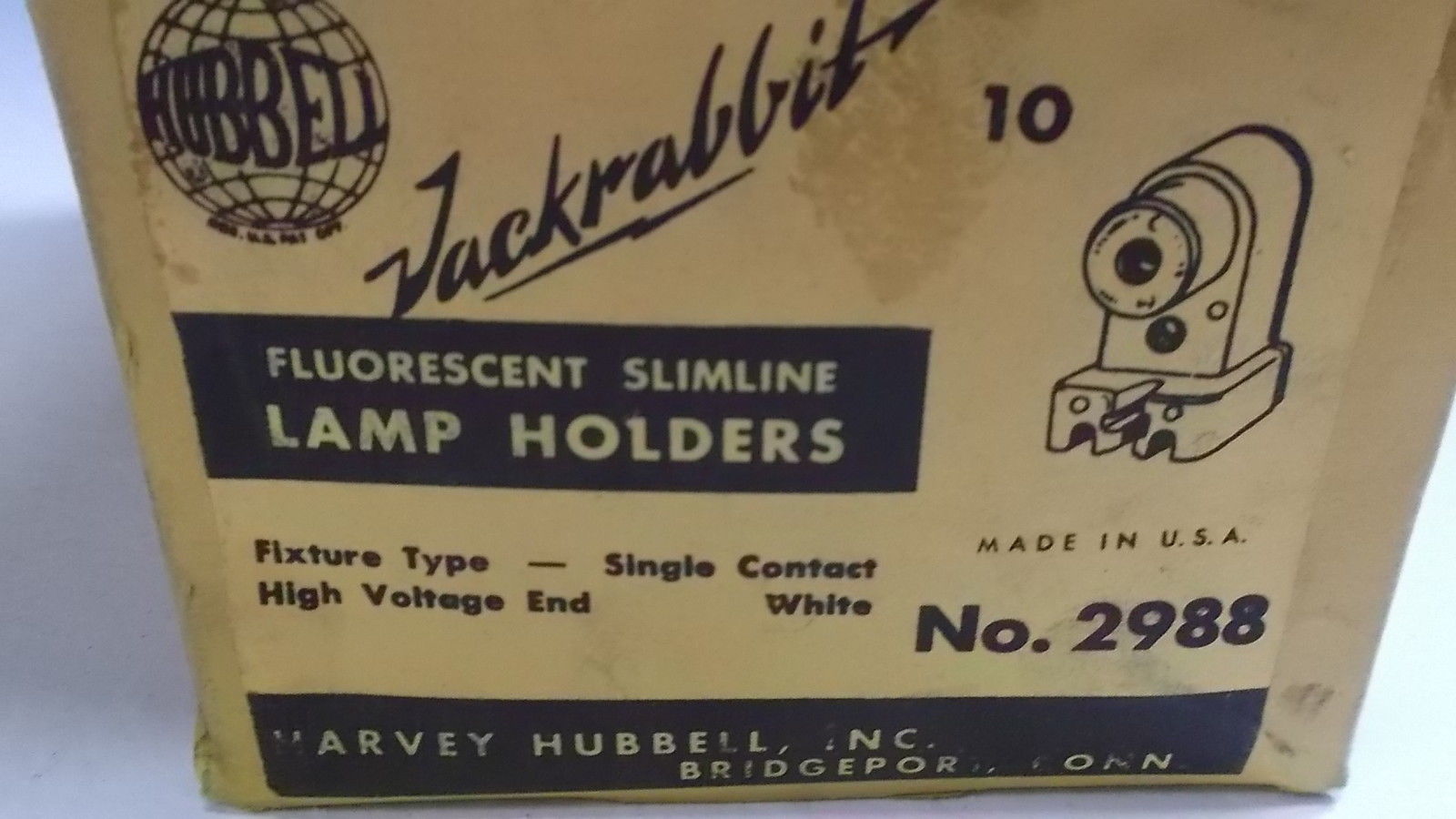 LOT OF 5 HUBBELL LAMP HOLDERS 2988 NSMP