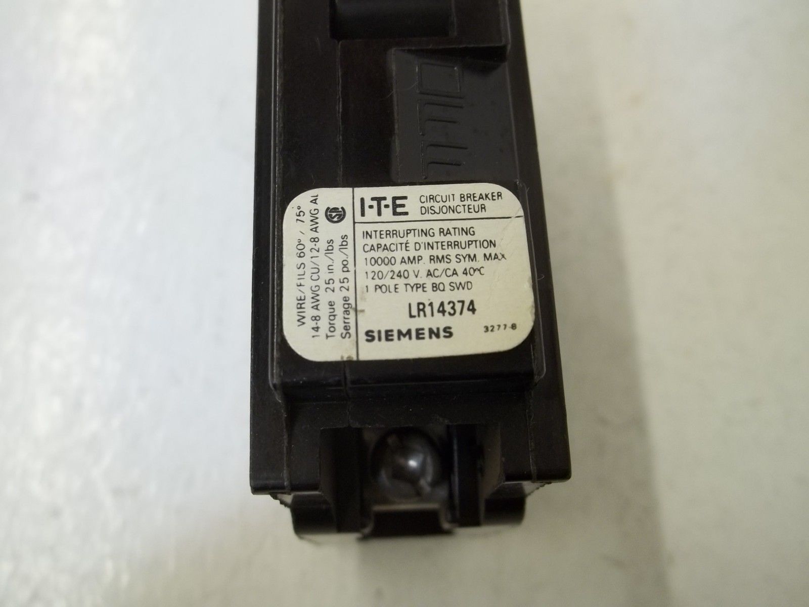 LOT OF 5 I-T-E BQ115 UNMP