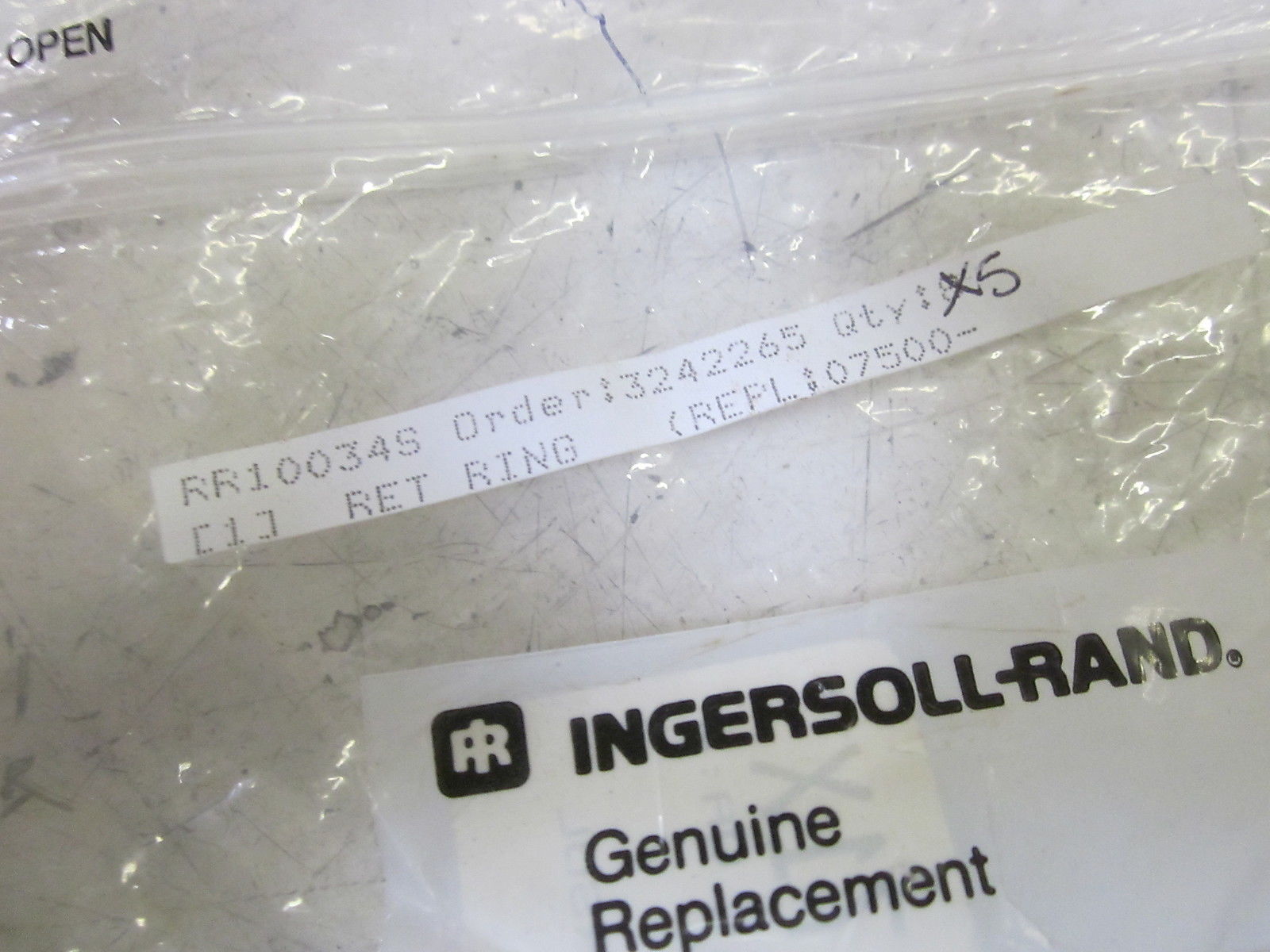 LOT OF 5 INGERSOLL RAND 3242265 RET RING  NSMP
