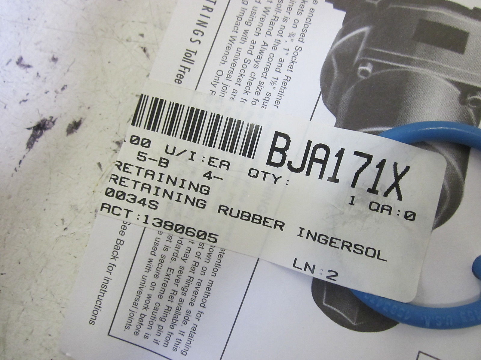 LOT OF 5 INGERSOLL RAND 3242265 RET RING  NSMP