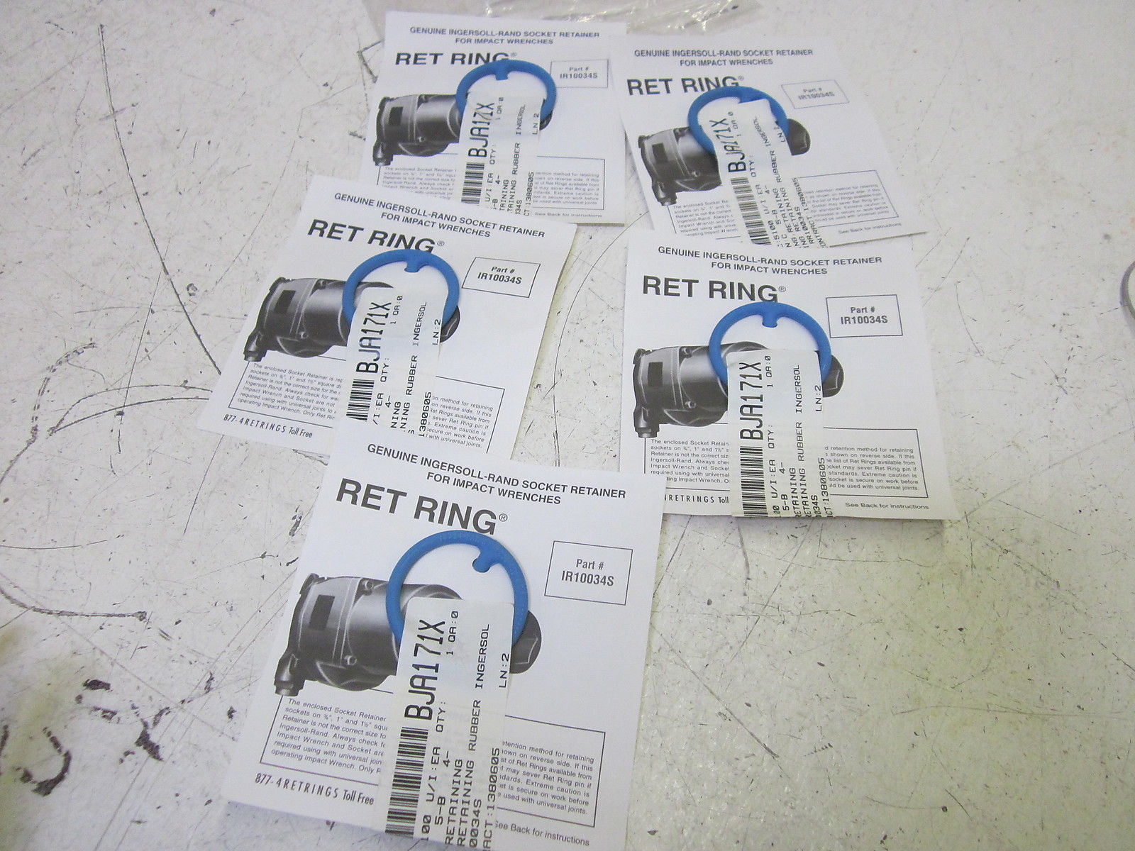 LOT OF 5 INGERSOLL RAND 3242265 RET RING  NSMP