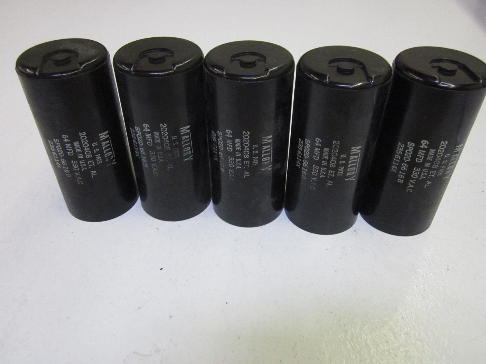 LOT OF 5 MALLORY 2356114X 330VAC UNMP