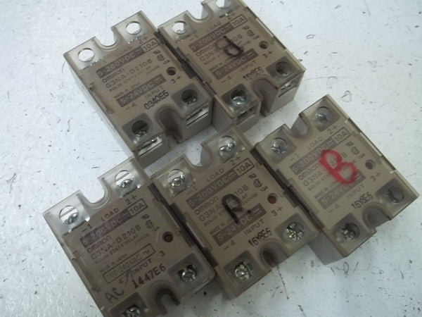 LOT OF 5 OMRON G3NA-D210B SOLID STATE RELAY UNMP