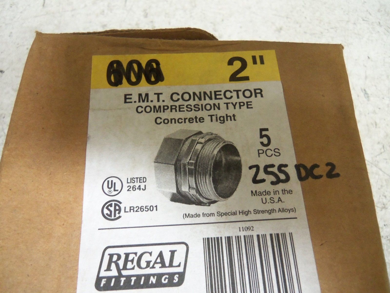 LOT OF 5 REGAL 255DC2 CONNECTOR NSMP
