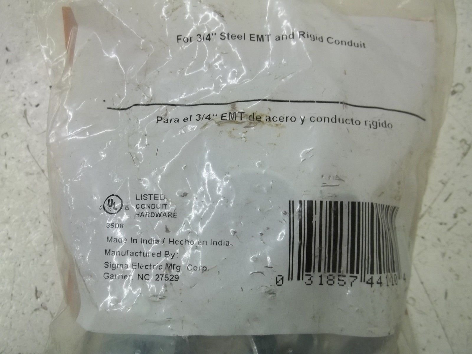 LOT OF 5 SIGMA 44110 CONDUIT HANGER NSMP