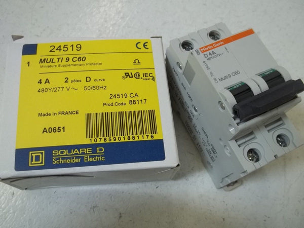 LOT OF 5 SQUARE D 24519 CIRCUIT BREAKER D4A NSMP