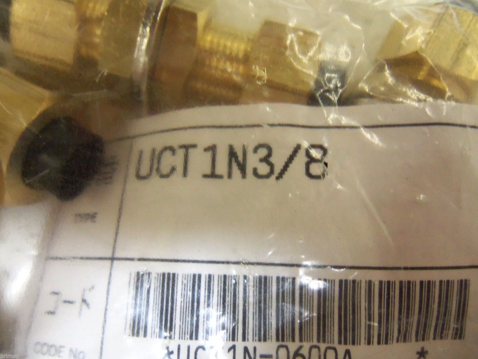 LOT OF 5 UCT1N3/8 FITTINGS NSMP