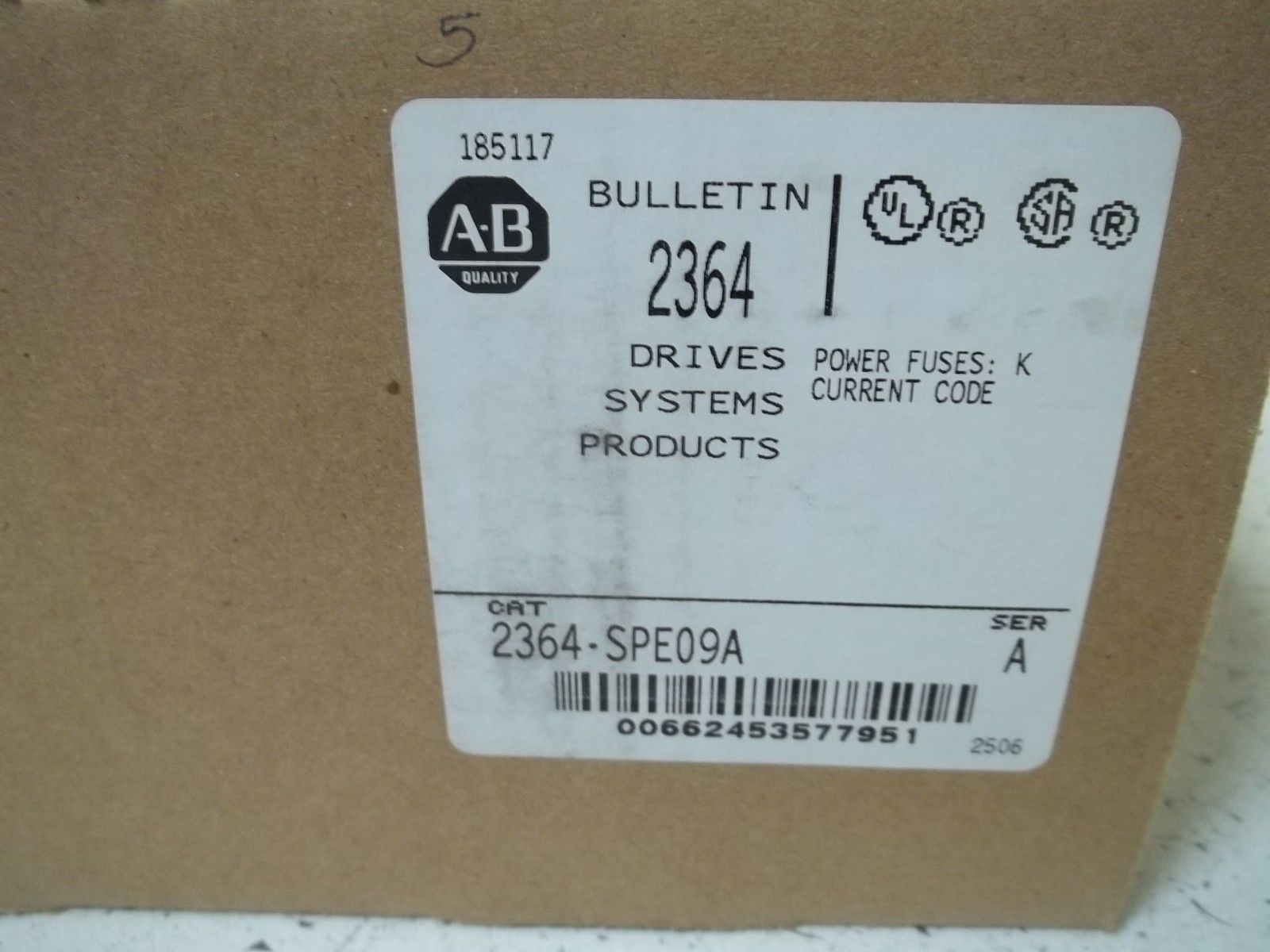 INDUSTRIAL SPARE PART 2364-SPE09A SER. A NSMP