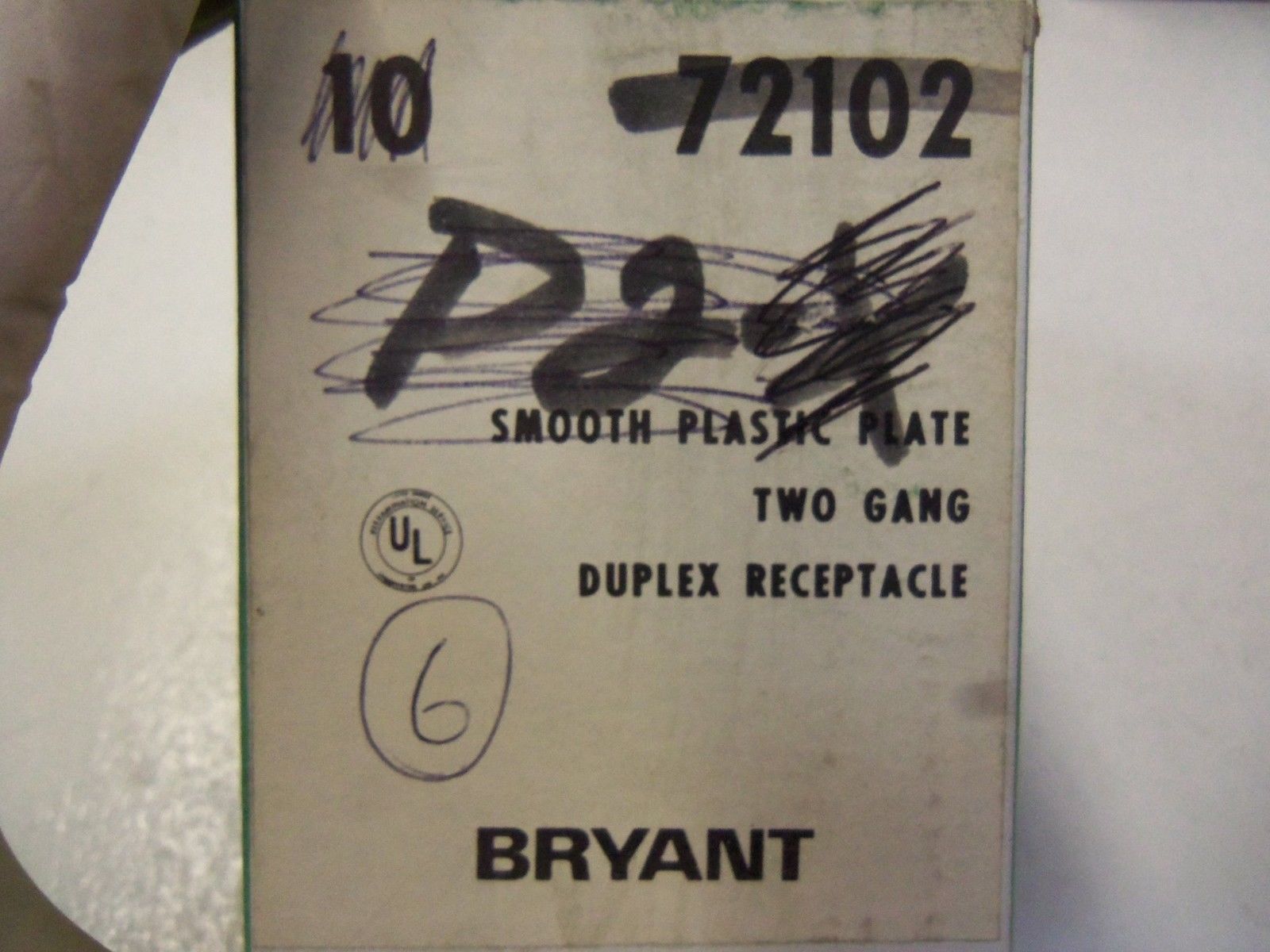 LOT OF 6 BRYANT 72102NSMP