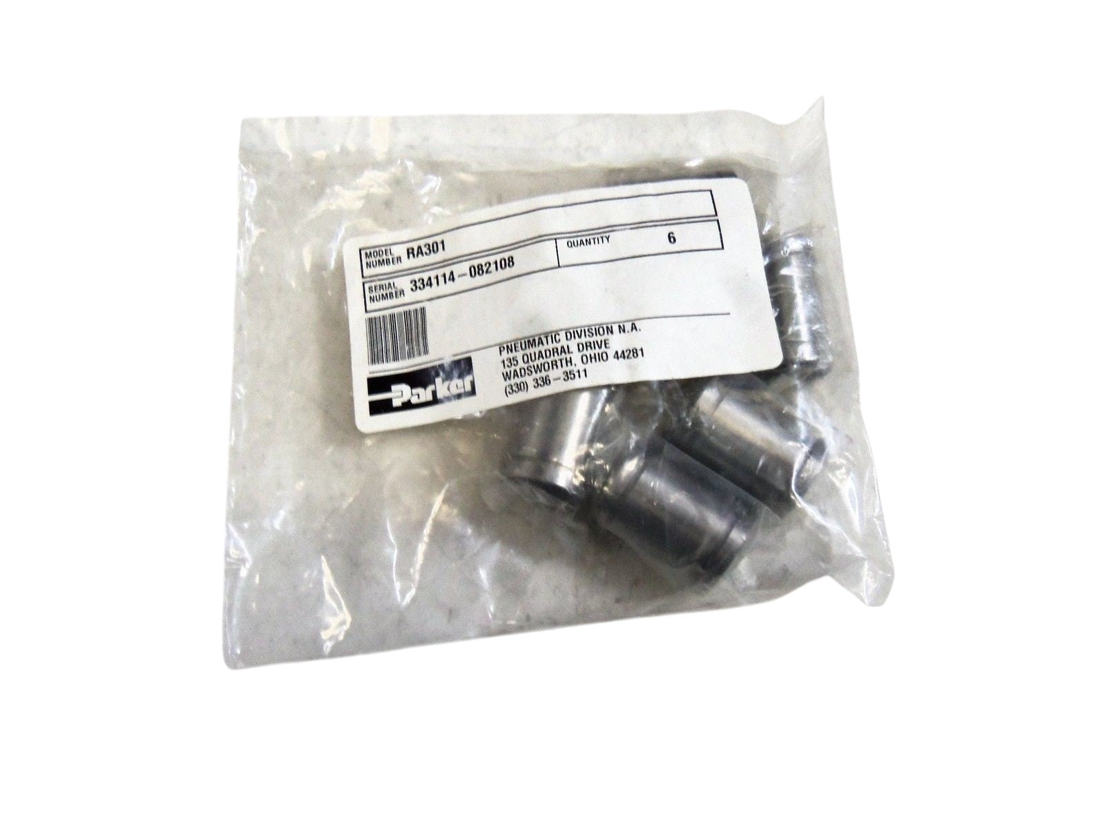 LOT OF 6 PARKER RA301 BUSHING NSMP