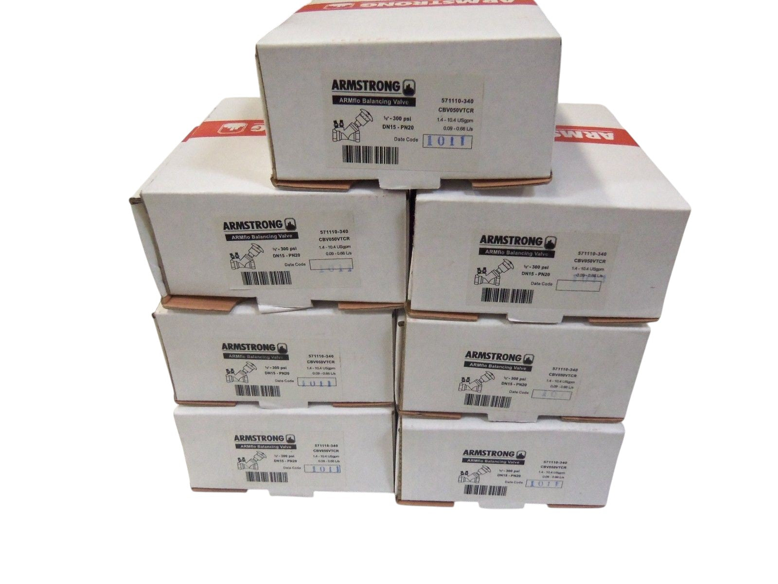 LOT OF 7 ARMSTRONG DN15-PN20 1/2"-300 PSI  NSMP