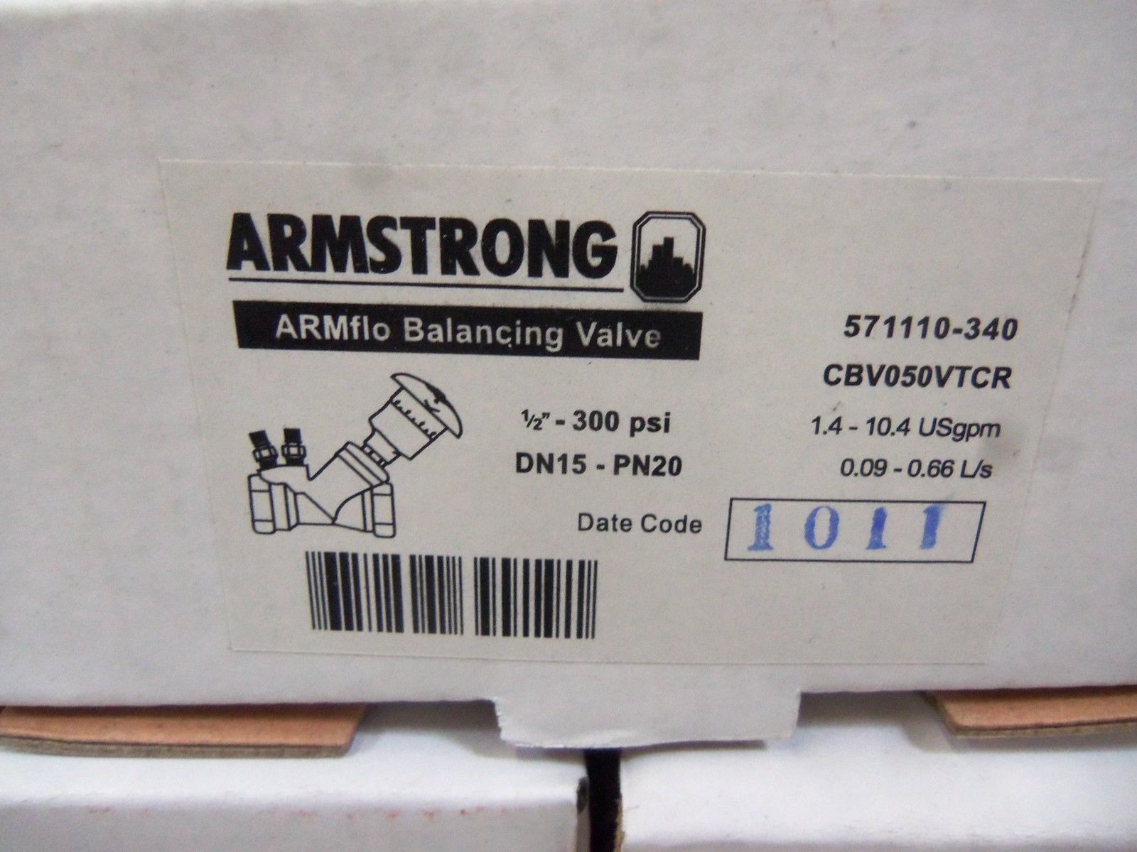 LOT OF 7 ARMSTRONG DN15-PN20 1/2"-300 PSI  NSMP