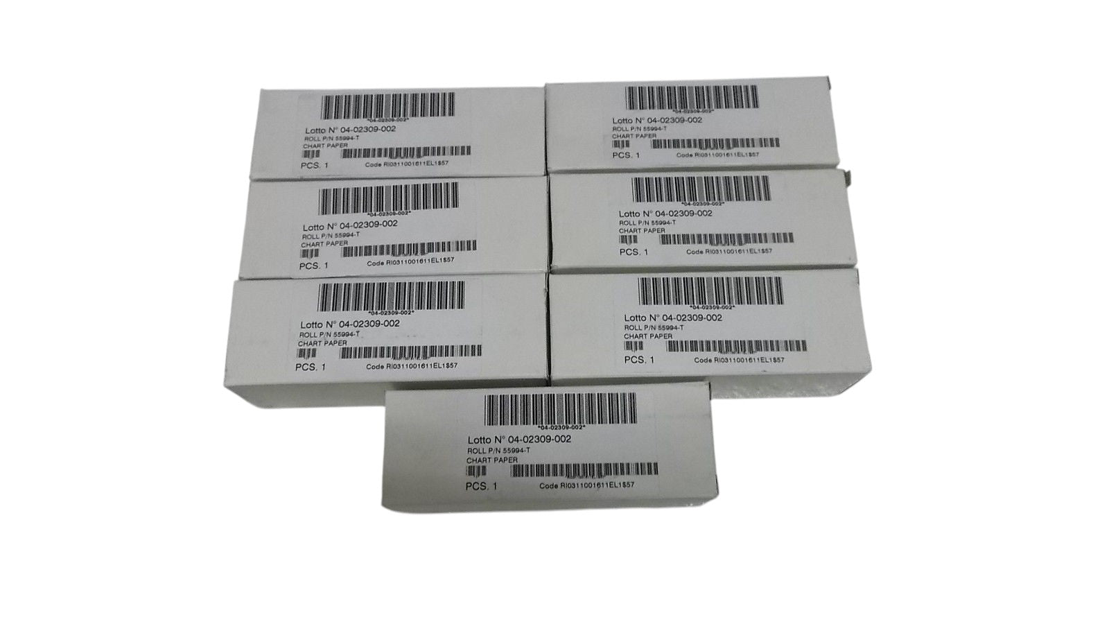 LOT OF 7 CHART RECORDER PAPER ROLLS 55994-T NSMP