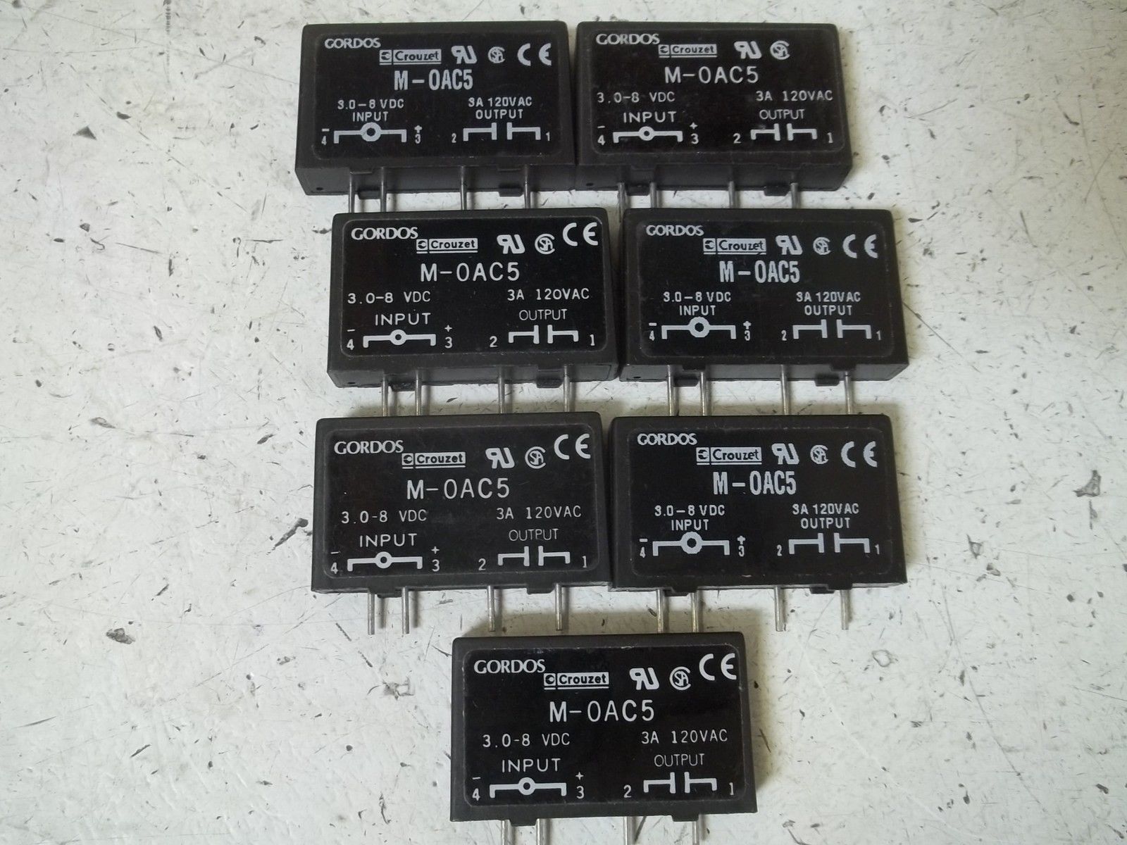LOT OF 7 GORDOS M-OAC5 I/O MODULE UNMP