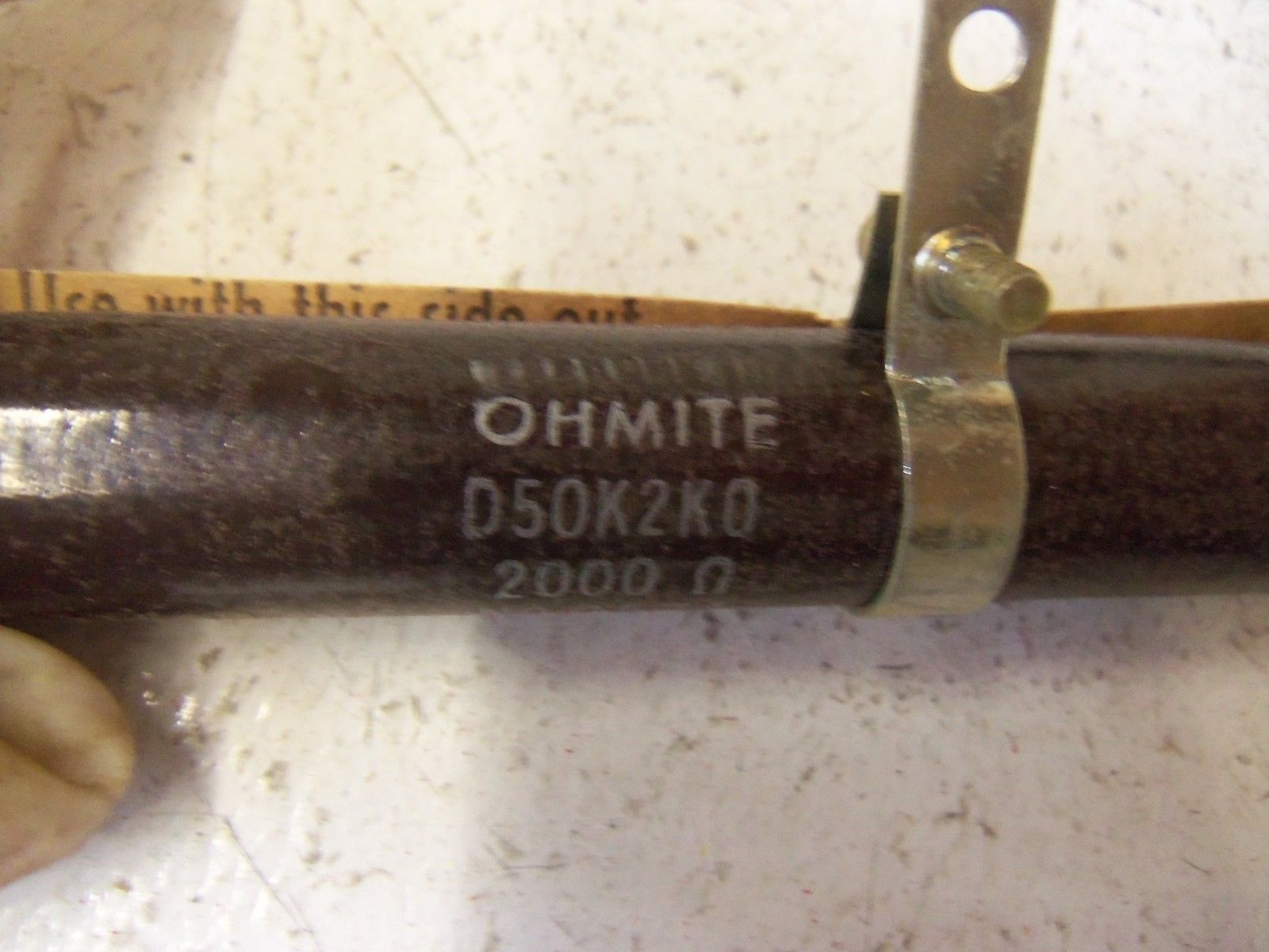 OHMITE D50K2K0 RESISTOR 50W 2KOHM *NEW IN BOX*