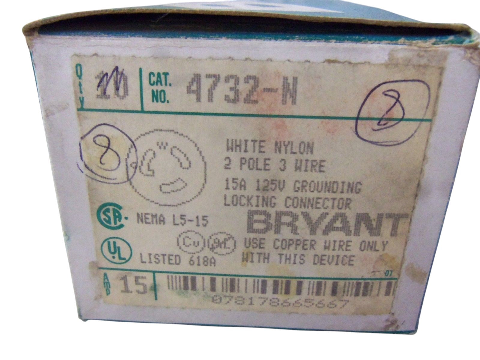 BRYANT 4732-N (PACKAGE OF 8) NSMP