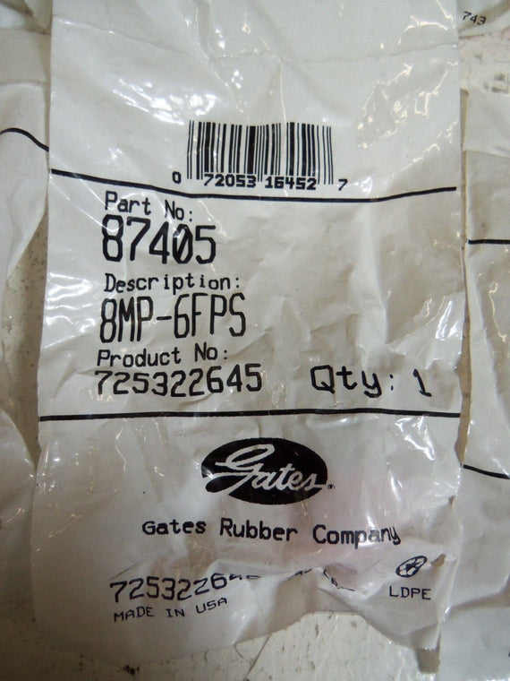 LOT OF 8 GATES RUBBER COMPANY 87405 NSMP