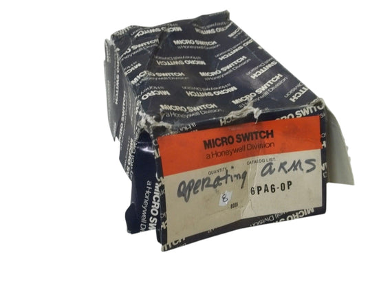 LOT OF 8 MICROSWITCH 6PA6-OP ROLLER ARMS KIT (DAMAGE BOX)NSMP