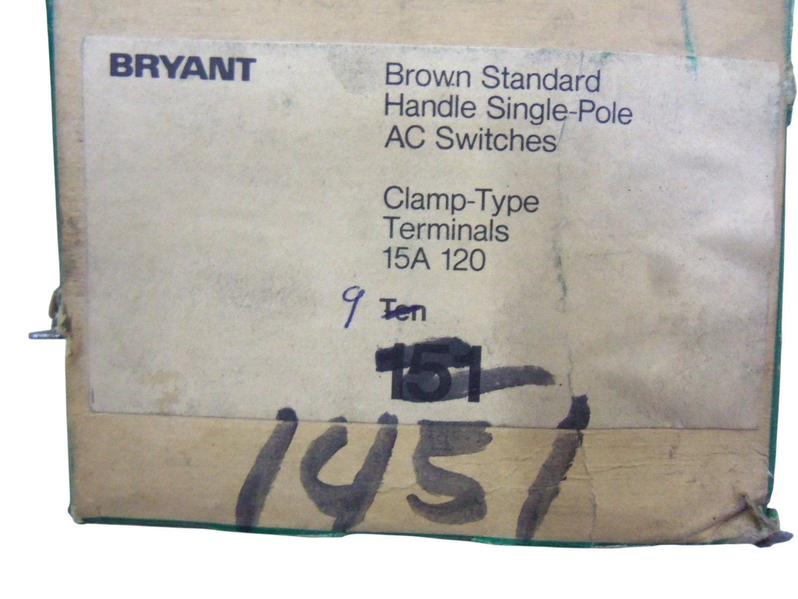 LOT OF 9 BRYANT 1451 NSMP