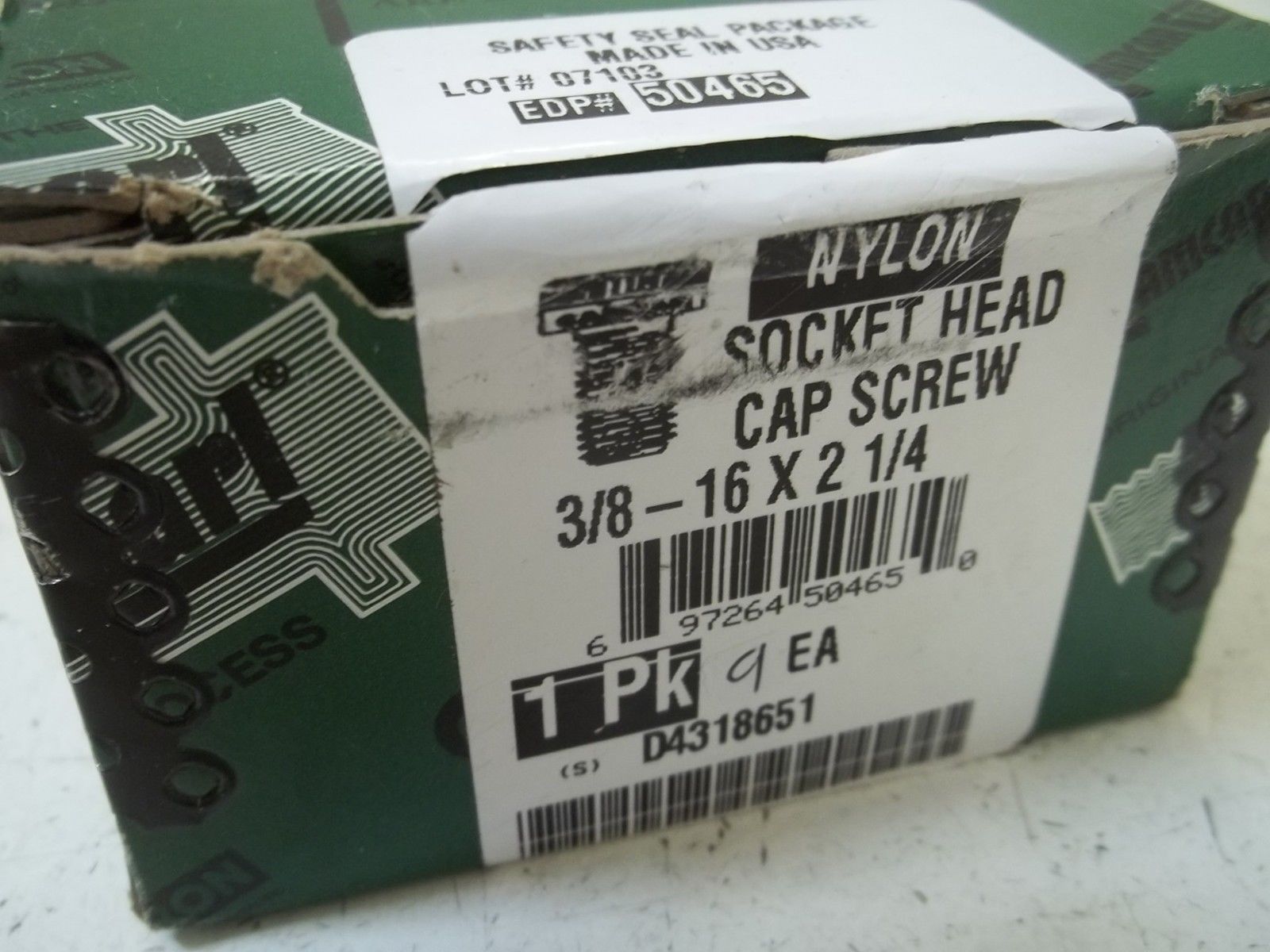 LOT OF 9 RAYCARL 3/8-16X2 1/4 SOCKET HEAD CAP SCREW  NSMP