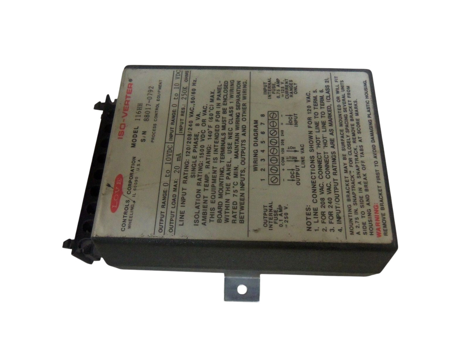 LOVE CONTROLS 116HH UNMP
