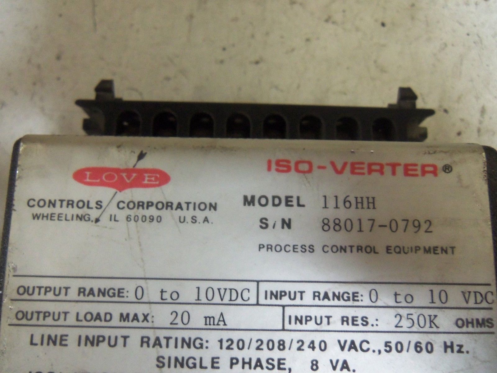 LOVE CONTROLS 116HH UNMP
