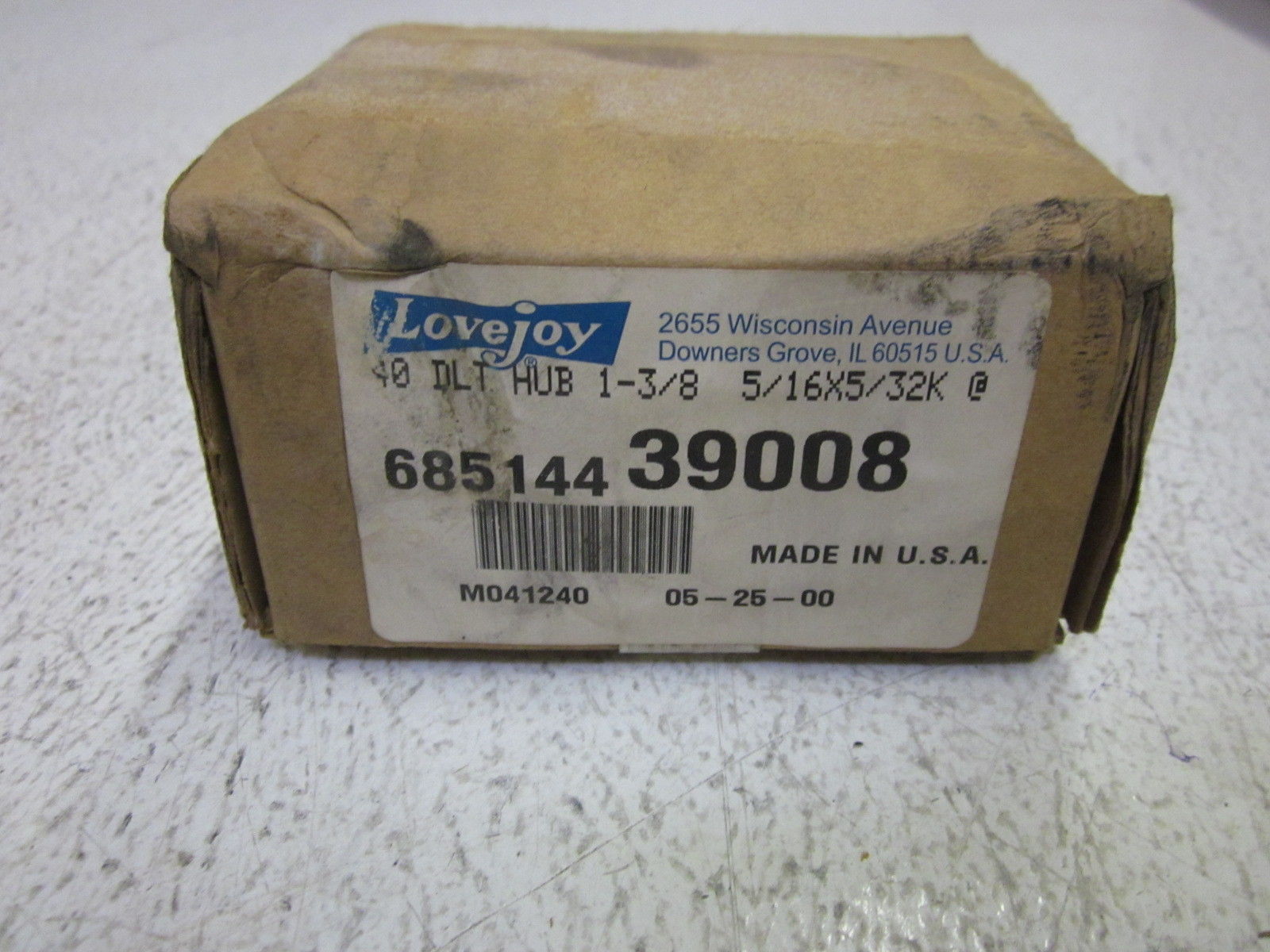 LOVEJOY 68514439008 40 DLT HUB 1-3/8 *NEW IN BOX*