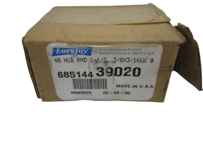 LOVEJOY 68514439020 40 HUB RND 1-1/2 NSMP