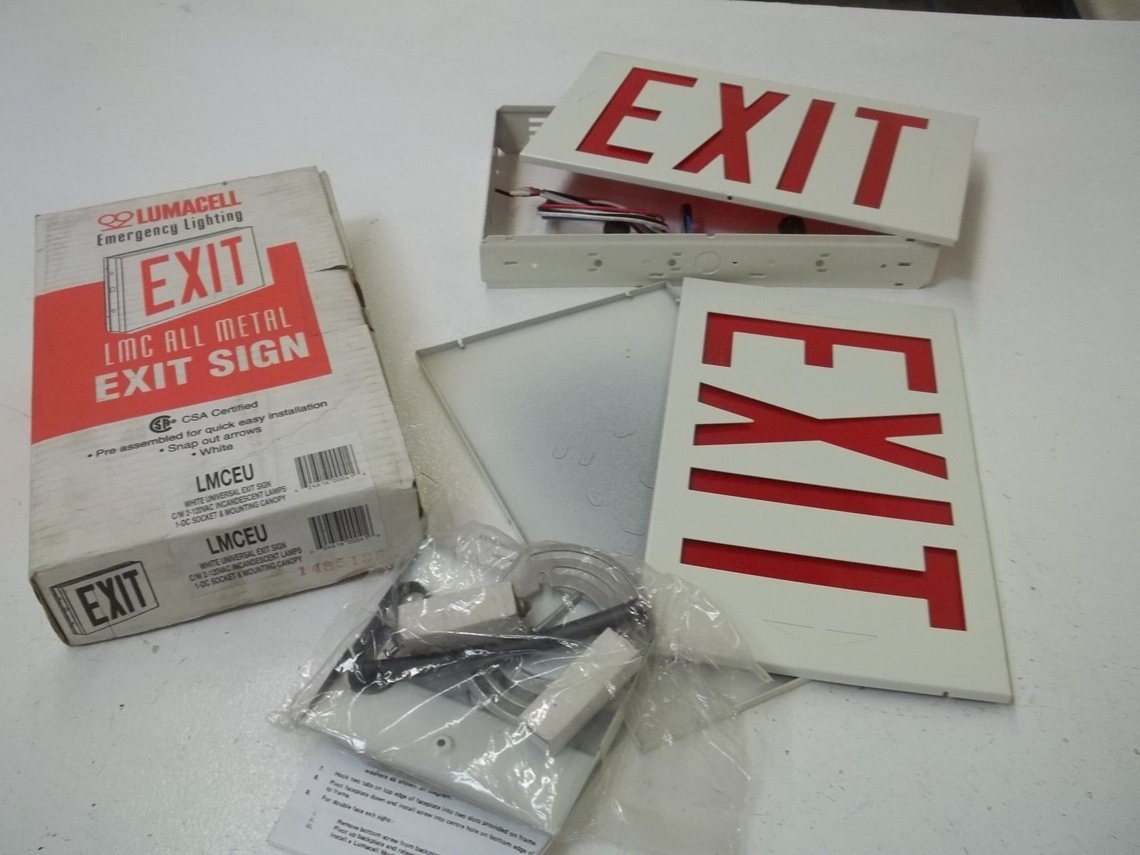 LUMACELL LMCEU EXIT SIGN *NEW IN BOX*