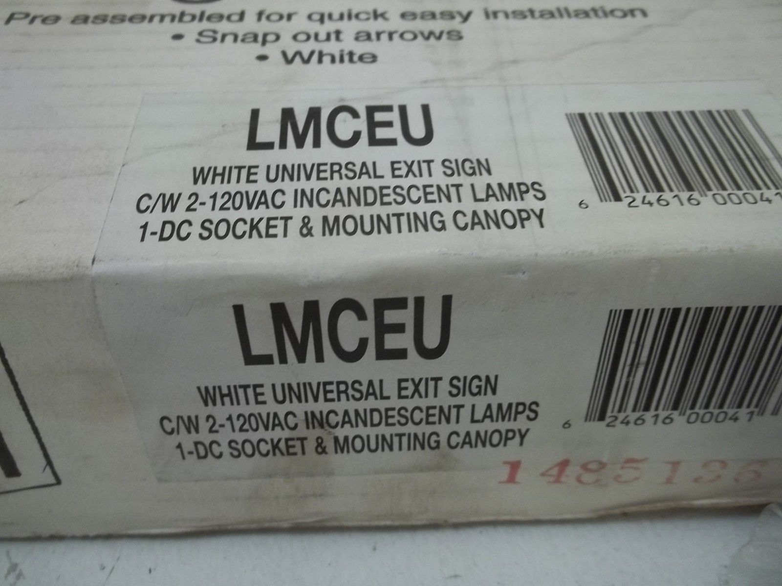 LUMACELL LMCEU EXIT SIGN *NEW IN BOX*