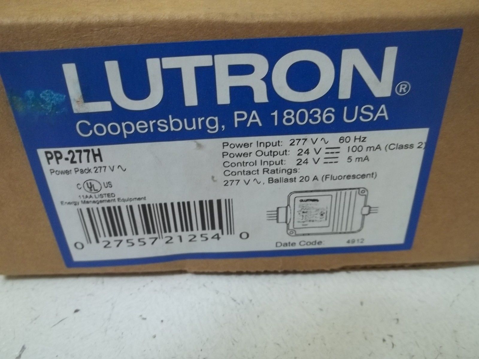 LUTRON PP-277H POWER PACK 277V NSMP