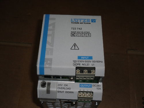 LUTZE 722742 POWER SUPPLY NGP 24/10-2742 NSNP