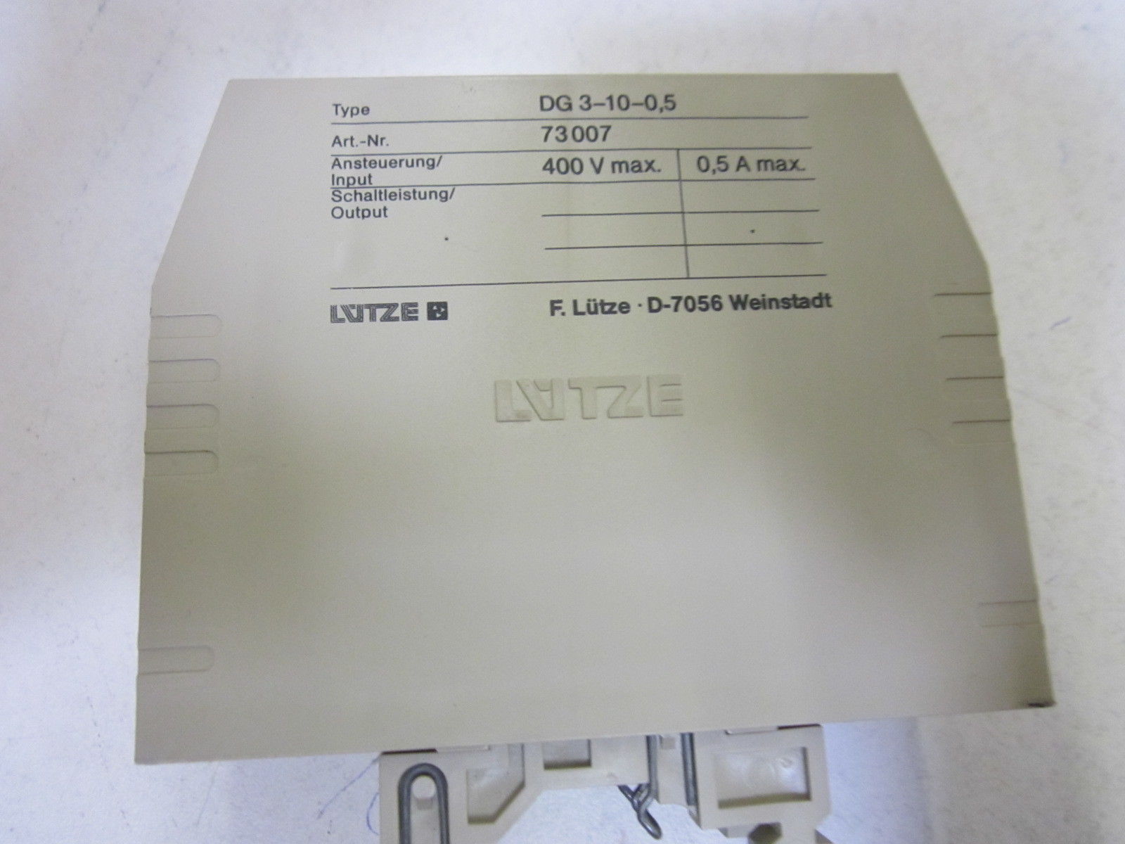 LUTZE VARIOCOMPACT DG3-10-0,5  UNMP