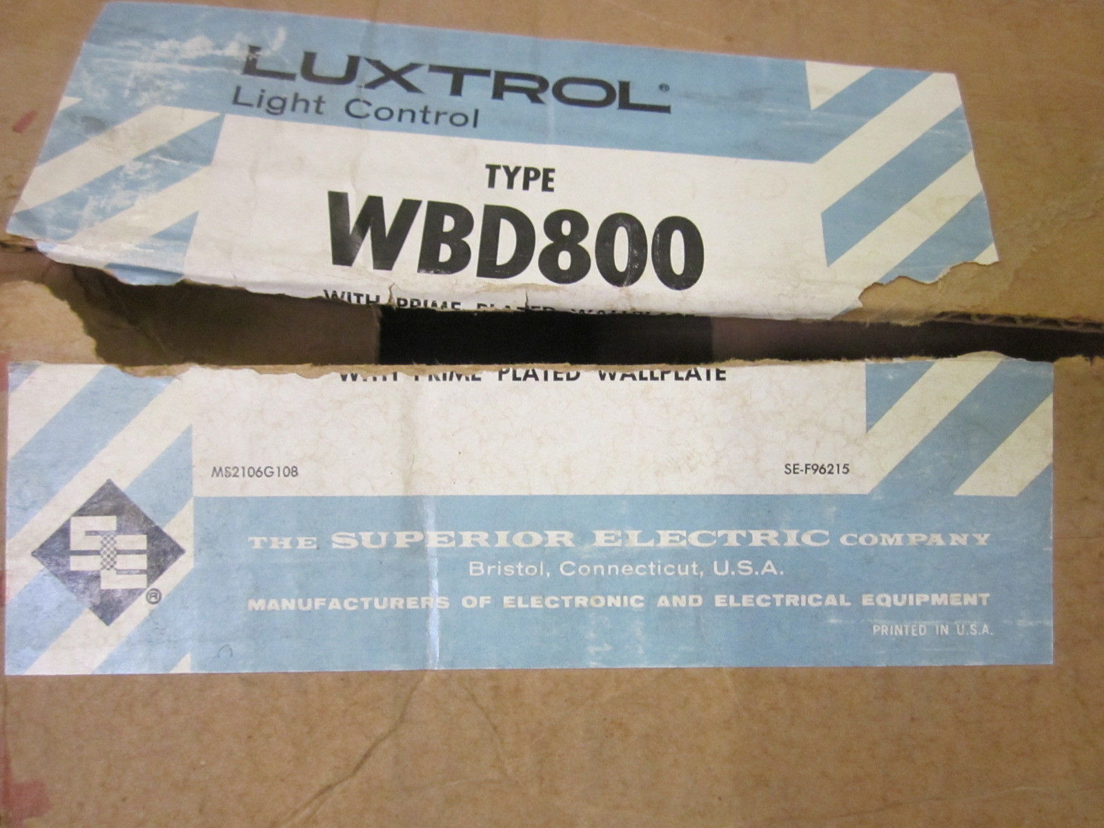 LUXTROL WBD800 NSMP