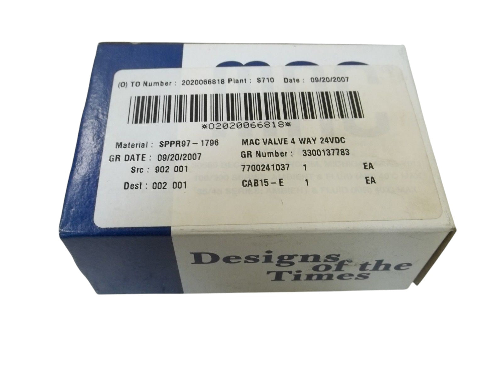MAC 45A-LAD-DDDJ-1KJ SOLENOID VALVE NSMP