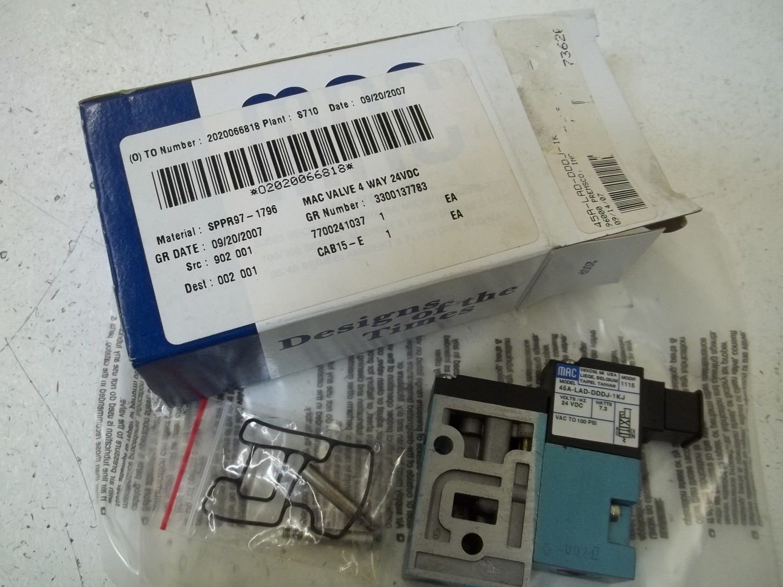 MAC 45A-LAD-DDDJ-1KJ SOLENOID VALVE NSMP