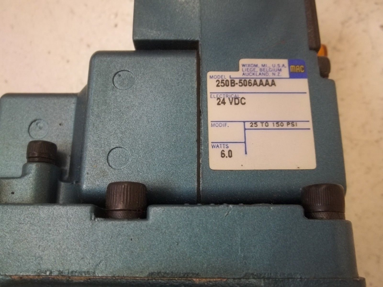 MAC 57C-12-506AA SOLENOID VALVE UNMP