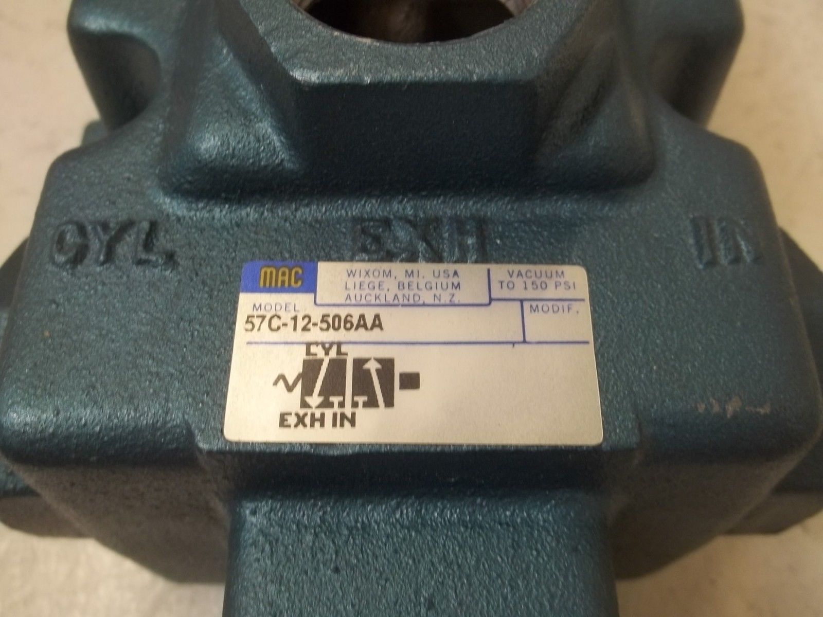 MAC 57C-12-506AA SOLENOID VALVE UNMP