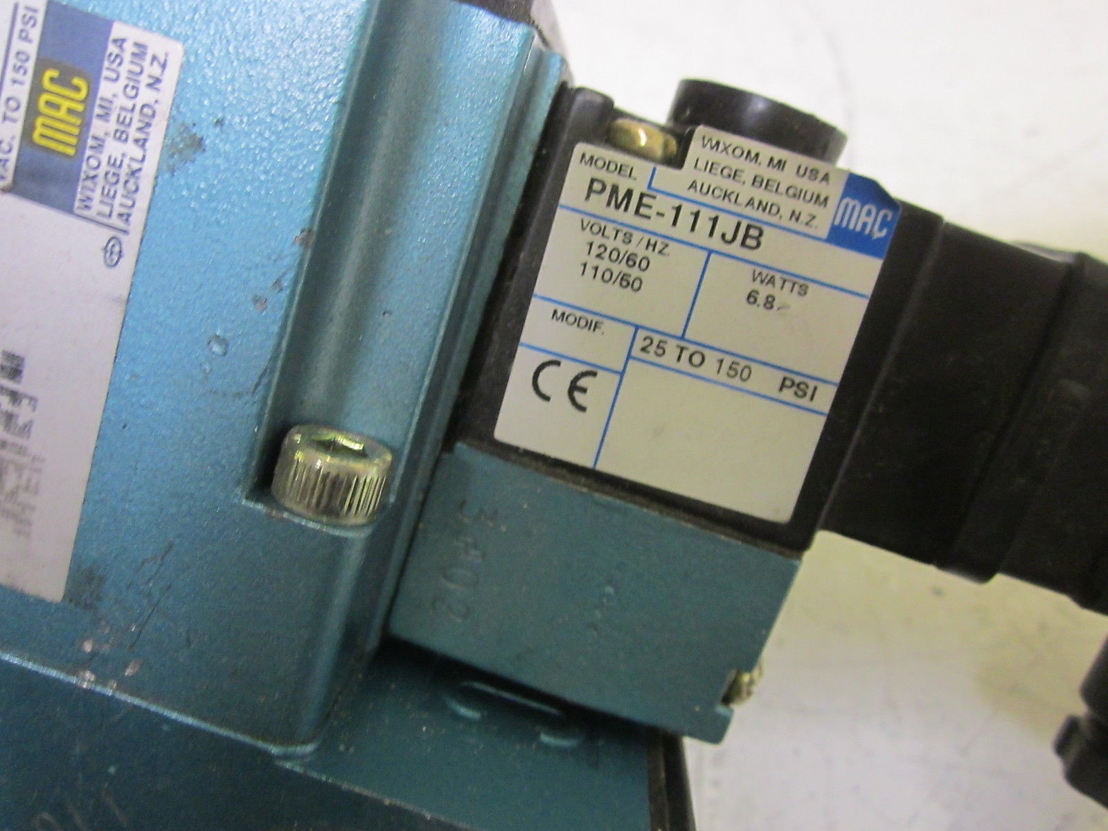 MAC 6321D-331-PM-111JM VALVE W/ PME-11JB VALVE UNMP