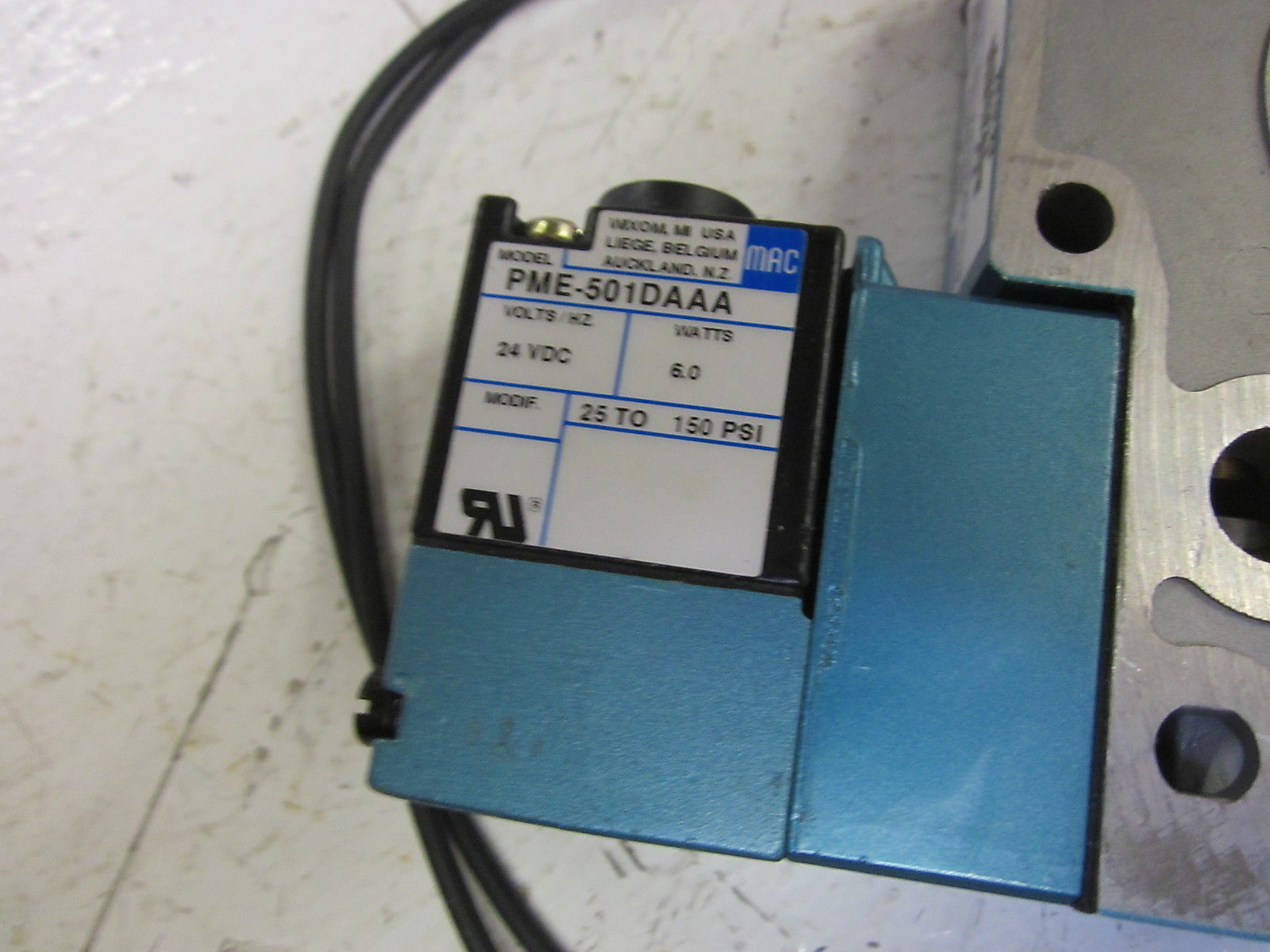MAC 811C-PM-501DA-163 VALVE 24VDC  UNMP